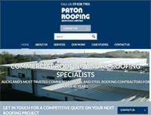 Tablet Screenshot of patonroofing.co.nz